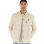 Lyle And Scott Vintage Mens Quilted Overshirt Stone Dusk