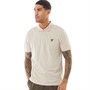 Lyle And Scott Vintage Mens Crest Tipped Polo Shirt Cove