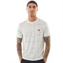 Lyle And Scott Vintage Mens Grid T-Shirt White Grid Print