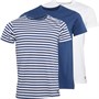 Lyle And Scott Vintage Mens Chase Three Pack T-Shirts Dark Denim/Stripe/White