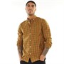 Lyle And Scott Vintage Mens Check Poplin Long Sleeve Shirt Victory Orange/Olive