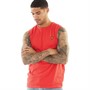 Lyle And Scott Vintage Mens Sleeveless T-Shirt Hot Red