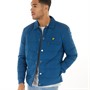 Lyle And Scott Vintage Mens Quilted Overshirt Petrol Blue