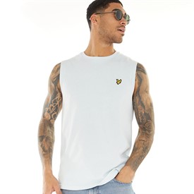 Buy Lyle And Scott Vintage Mens Sleeveless T Shirt Sky Mist