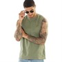 Lyle And Scott Vintage Mens Sleeveless T-Shirt Field Kaki