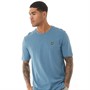 Lyle And Scott Vintage Mens Slub T-Shirt Skipton Blue
