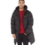 Lyle And Scott Vintage Mens Long Line Wadded Jacket Jet Black