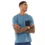Lyle And Scott Vintage Mens Contrast Pocket T-Shirt Skipton Blue/Dark Navy