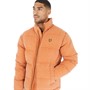 Lyle And Scott Vintage Mens Funnelled Puffer Jacket Victory Orange