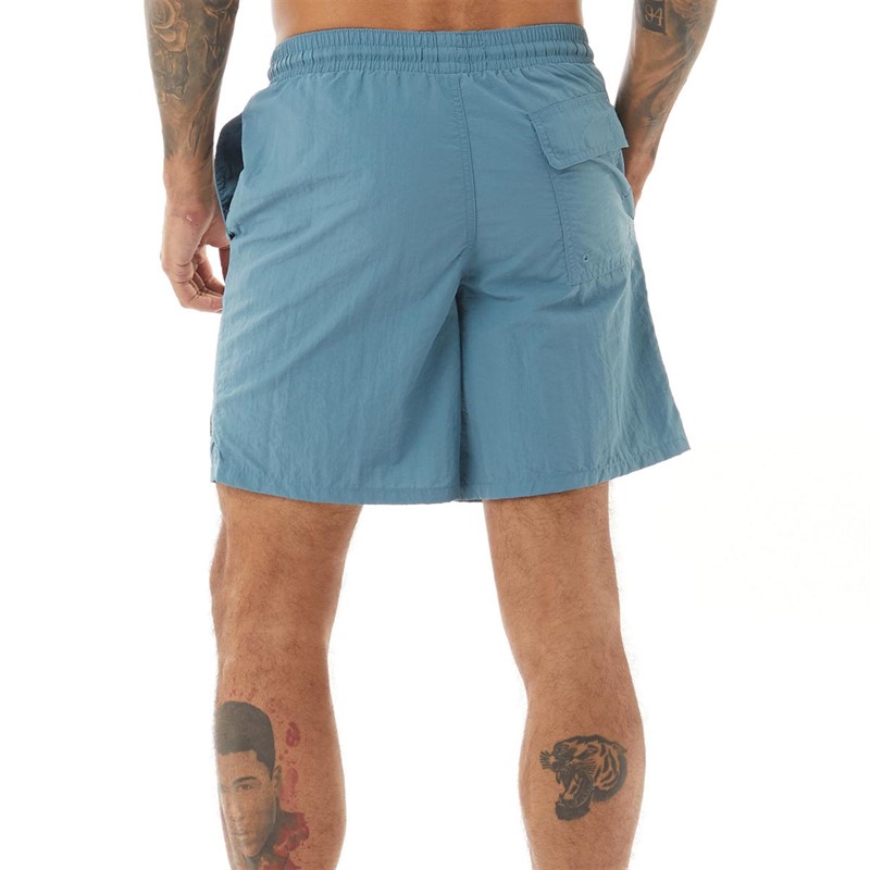 Lyle And Scott Vintage Mens Plain Swim Shorts Skipton Blue