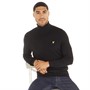 Lyle And Scott Vintage Mens Roll Neck Jumper Jet Black