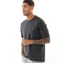 Lyle And Scott Vintage Mens Salt Wash T-Shirt Jet Black