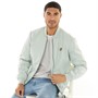 Lyle And Scott Vintage Mens Suedette Bomber Jacket Putty Sage