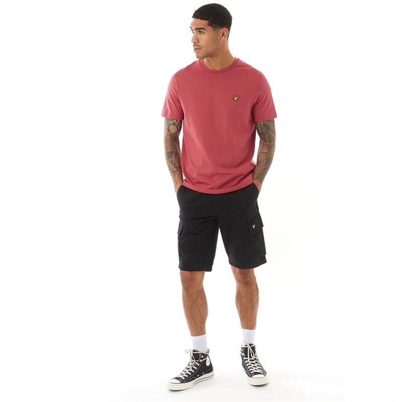 Lyle And Scott Vintage Mens Plain T-Shirt Postcard Pink