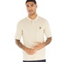Lyle And Scott Vintage Mens Textured Knitted Polo Sesame