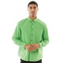 Lyle And Scott Vintage Mens Contrast Stitch Long Sleeve Shirt Molly's Green/Sunbeam