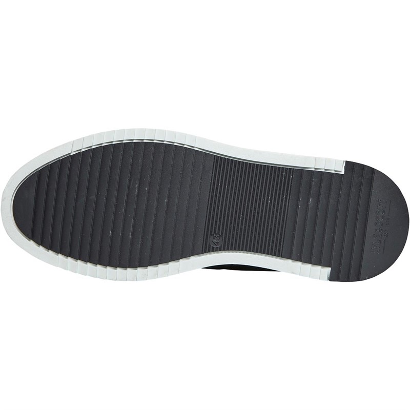 lyle and scott black leather trainers