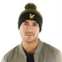 Lyle And Scott Vintage Mens Bengal Bobble Beanie Olive/Jet Black