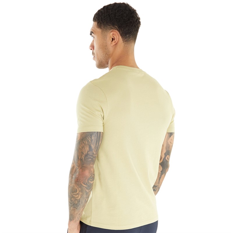 Lyle And Scott Vintage Mens Plain T-Shirt Natural Green