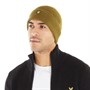 Lyle And Scott Vintage Mens Racked Rib Beanie Olive
