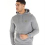 Lyle And Scott Vintage Mens Contrast Hoodie Mid Grey Marl