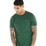 Lyle And Scott Vintage Mens Plain T-Shirt English Green