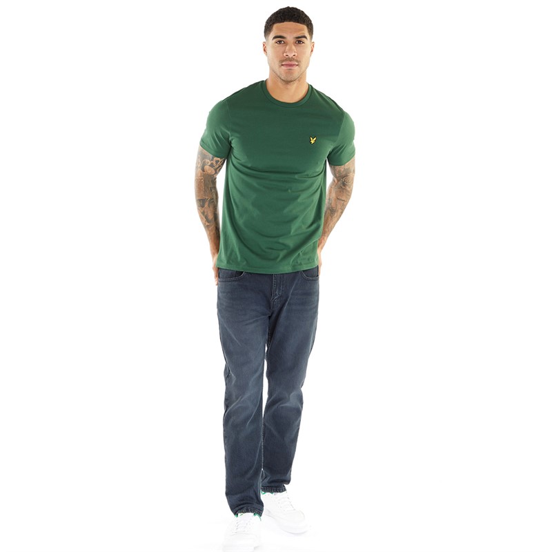 Lyle And Scott Vintage Mens Plain T-Shirt English Green
