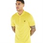 Lyle And Scott Vintage Mens Plain Polo Shirt Yellow Scorch