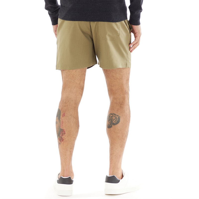 Lyle And Scott Vintage Mens Crest Textured Shorts Seaweed