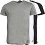 Lyle And Scott Vintage Mens Loungewear Parker Three Pack T-Shirts Jet Black/Mid Grey Marl/White