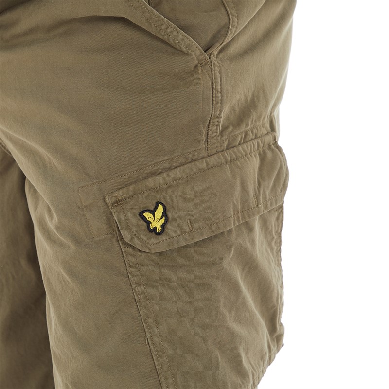 Lyle And Scott Vintage Mens Wembley Cargo Shorts Olive