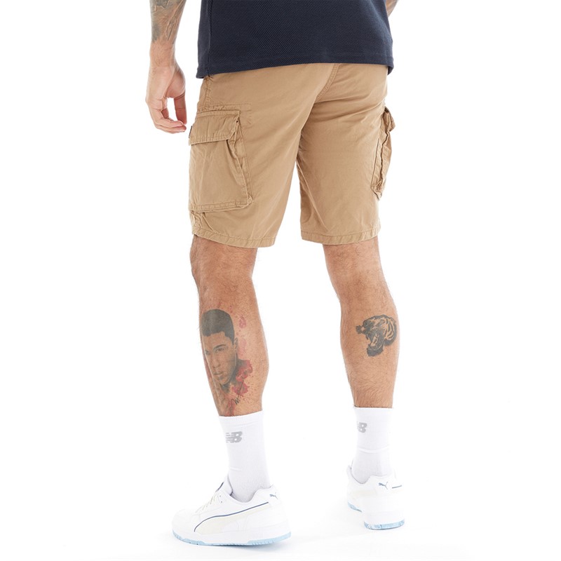 Lyle And Scott Vintage Mens Wembley Cargo Shorts X033 Biscuit