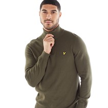 Lyle And Scott Vintage Mens 1/4 Zip Jumper W485 Olive