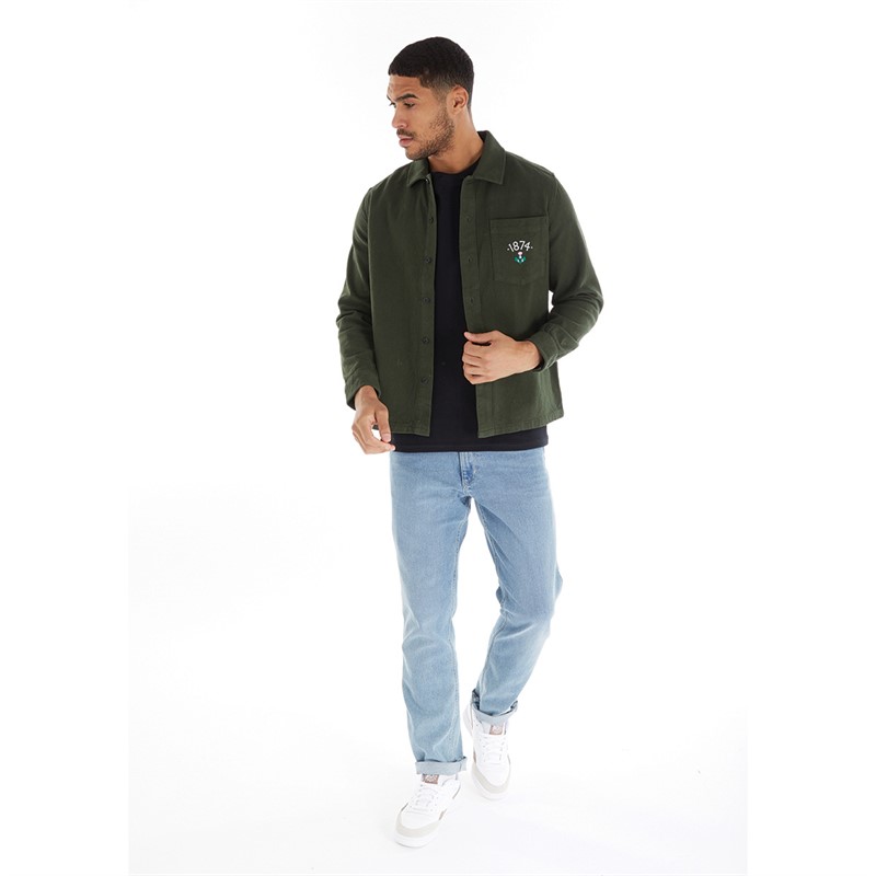 Buy Lyle And Scott Vintage Mens 1874 Overshirt X083 Wilton Green