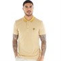Lyle And Scott Vintage Mens Microstripe Polo X020 Sandy/Pebble