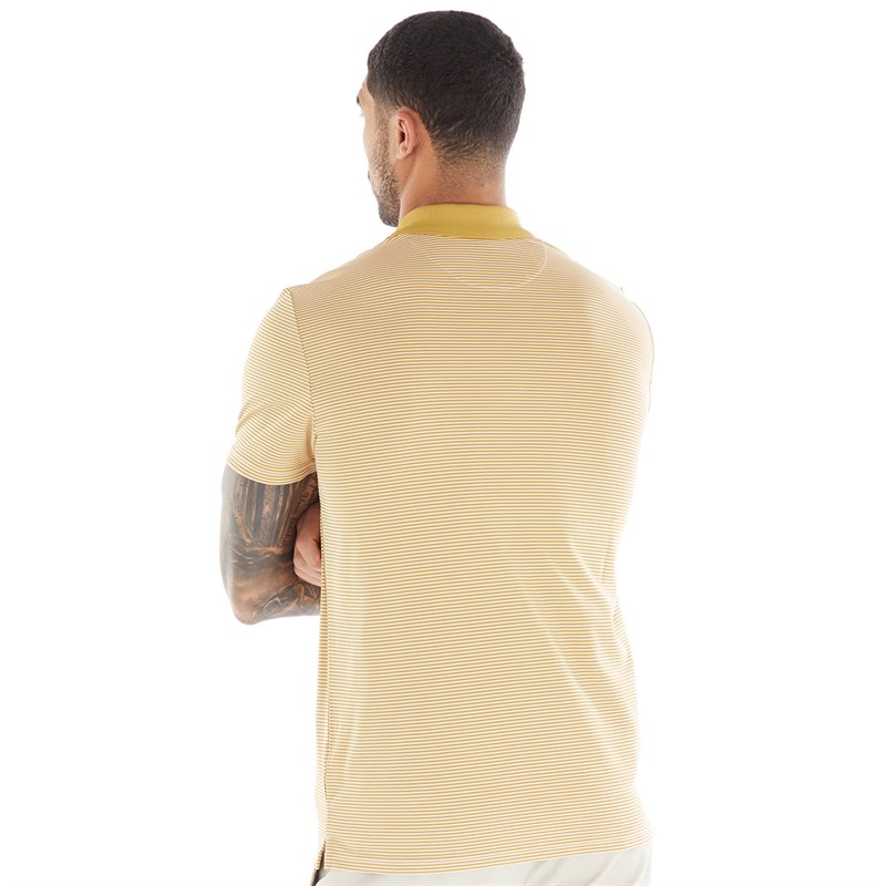 Lyle And Scott Vintage Mens Microstripe Polo X020 Sandy/Pebble