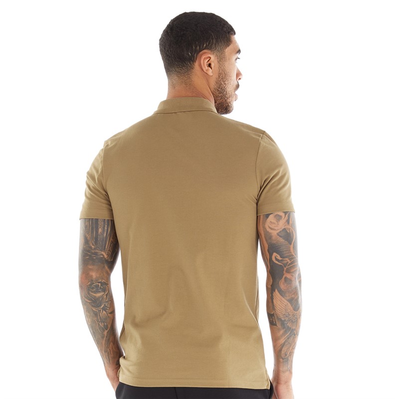 Lyle And Scott Vintage Mens Polo Camel Bronze