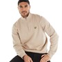 Lyle And Scott Vintage Mens 1/4 Zip Sweatshirt X084 Cobblestone