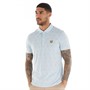 Lyle And Scott Vintage Mens Jacquard Polo Club Blue