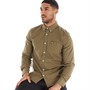 Lyle And Scott Vintage Mens Flannel Shirt X080 Linden Khaki