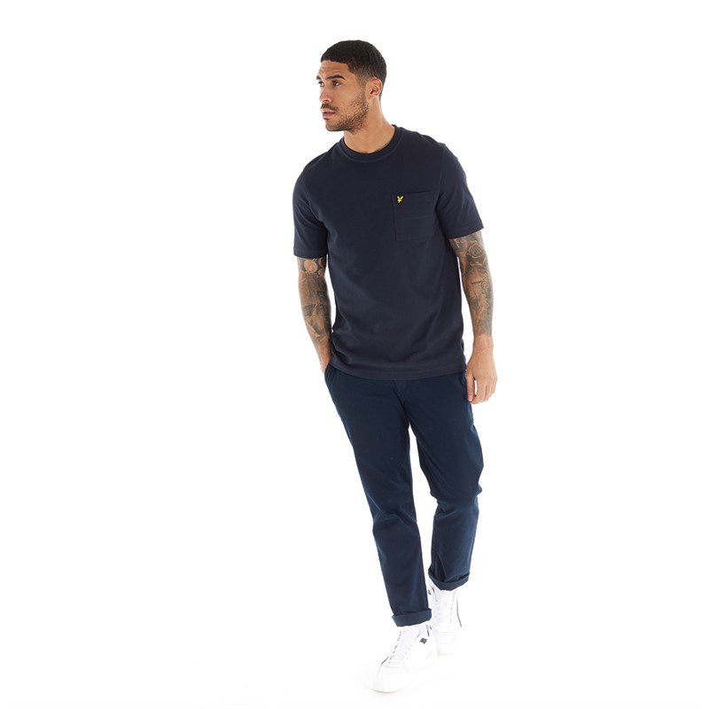 Lyle And Scott Vintage Mens Utility T-Shirt Z271 Dark Navy