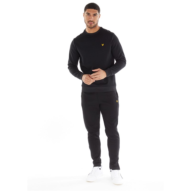 Lyle And Scott Vintage Mens Fly Fleece Z865 Jet Black