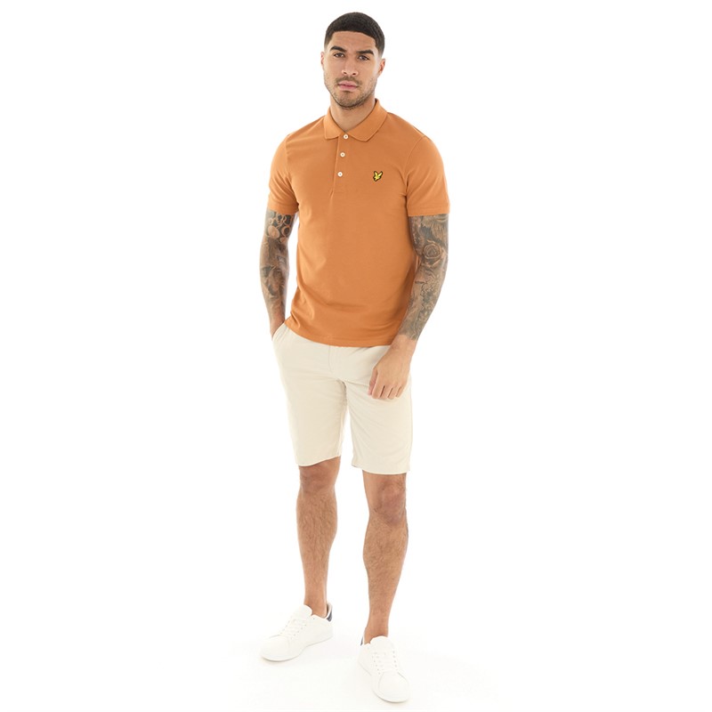 Lyle And Scott Vintage Mens Anfield Chino Shorts X031 Ecru