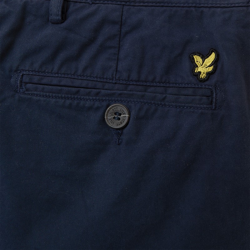 Lyle And Scott Vintage Mens Anfield Chino Shorts Z271 Dark Navy