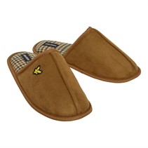 Lyle And Scott Vintage Mens Pippin Mule Slippers Dark Brown