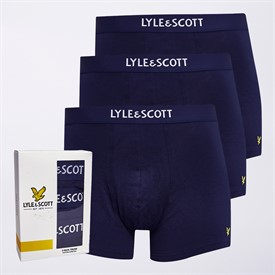 LyleAndScottVintageMensDevonThreePackBoxerTrunksPeacoat