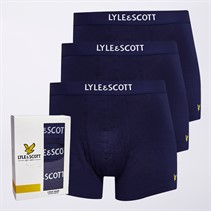 Lyle And Scott Vintage Mens Devon Three Pack Trunks Peacoat