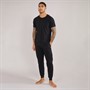 Lyle And Scott Vintage Mens Cash T-Shirt And Jersey Pants Set Black