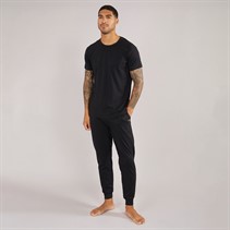 Lyle And Scott Vintage Mens Cash T-Shirt And Jersey Pants Set Black