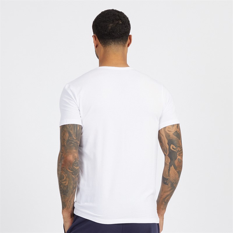 Lyle And Scott Vintage Mens Three Pack Printed T-Shirts Jet Black/Mid Grey Marl/White